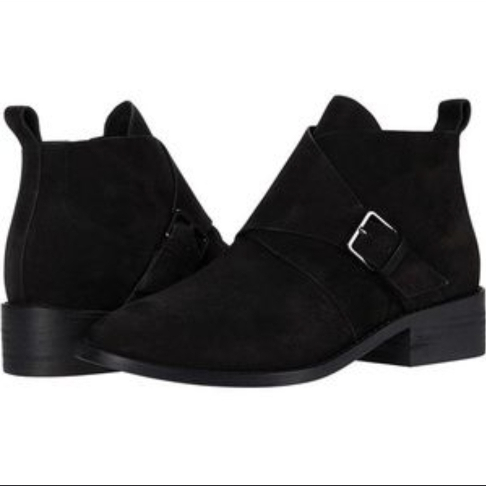 Eileen Fisher Black SUEDE BOOTIES SIZE 6.5